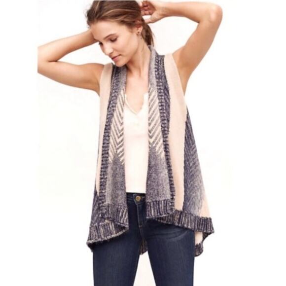 Sleeping On Snow Anthropologie | Mabli Wool Blend Cardigan Sweater Vest XS/S - Picture 1 of 8
